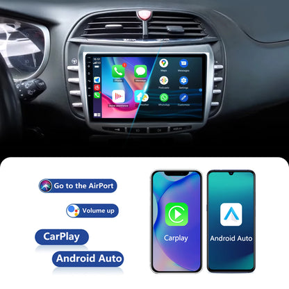 Car radio 9" 1DIN Android 14 for Lancia Delta 2009-2019