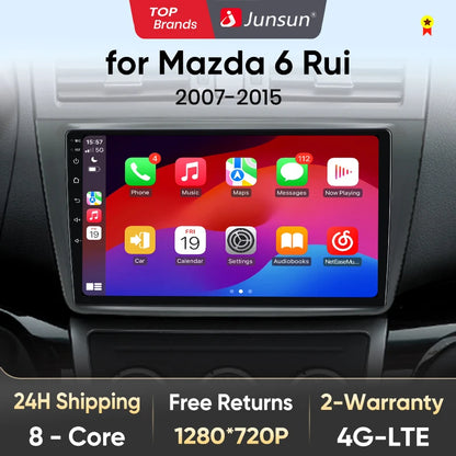 Car radio 9" 2DIN Android 12 for Mazda 6 2007-2012