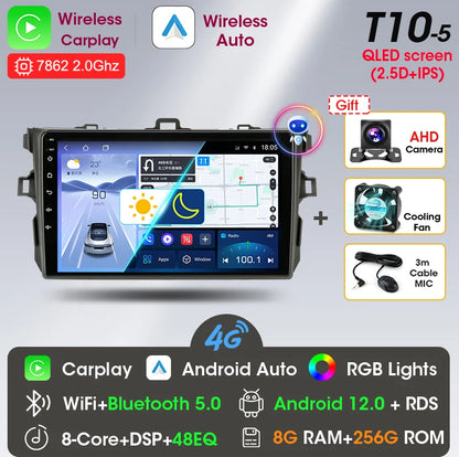 9" 2DIN Android Car Stereo for Toyota Corolla 2006-2012