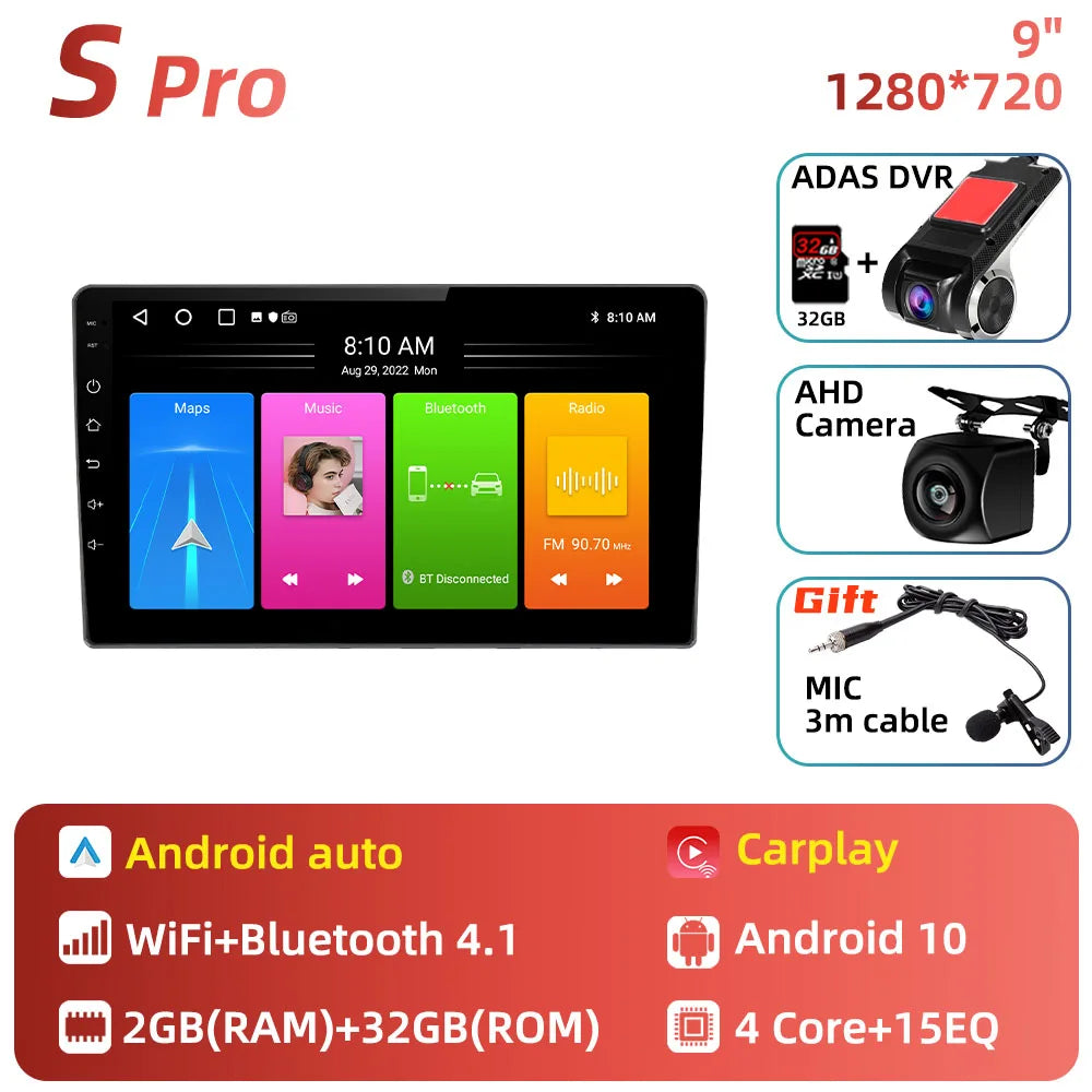 Autoradio Android 2 DIN da 9" per Nissan Murano Z50 2002-2008