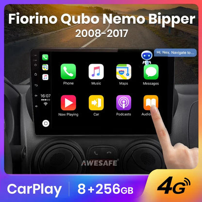 CarPlay 9" AWESAFE for Fiat Fiorino and Citroen Nemo