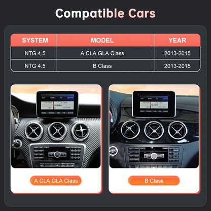 Schermo multimediale One Din da 10,25" per Mercedes-Benz AB CLASS 2013-2015