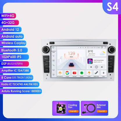Autoradio da 7" per Opel Astra H/J 2004-2010 Corsa C/D 2004-2013