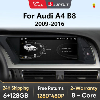 CarPlay Android Auto 8.8" 1 Din for Audi A4L 2009-2016