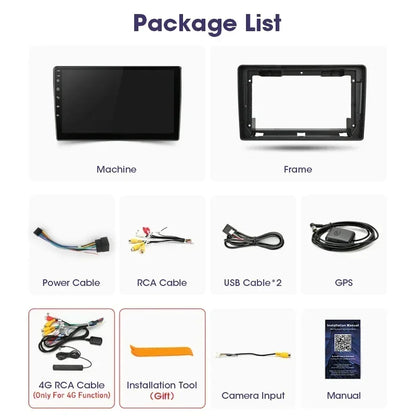 Autoradio 9" 2DIN Android per Fiat Ducato 2006-2022