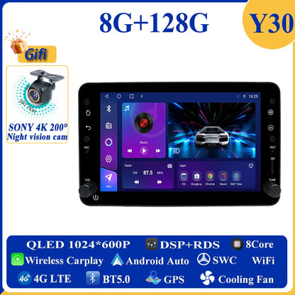 Android 13 7" 1DIN Car Stereo for Alfa Romeo Spider/159/Brera 159 Sportwagon - CarPlay, GPS &amp; More