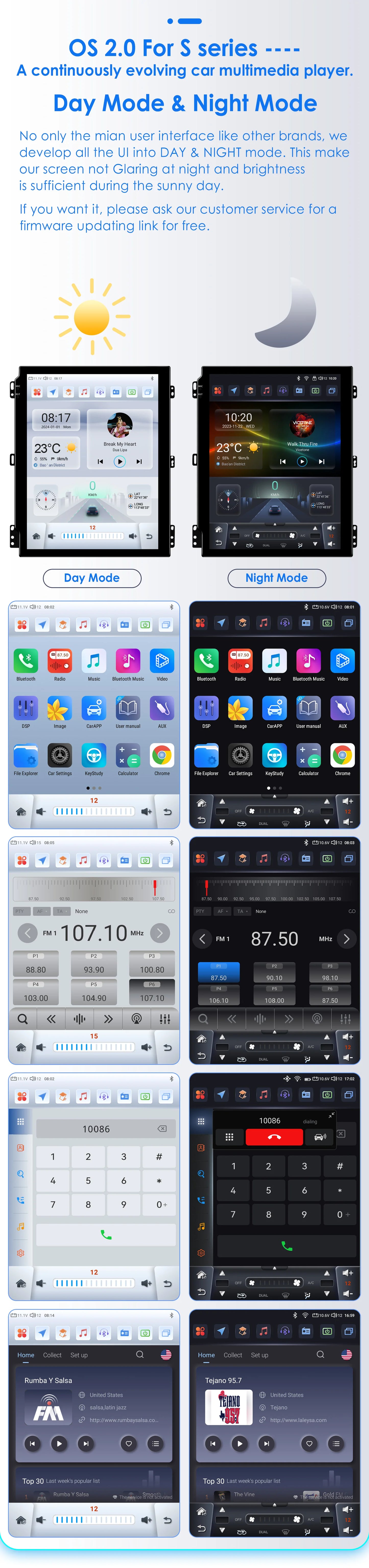Peugeot 407: Autoradio 9.7" Android 13 AutoRadioCanario