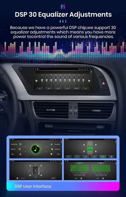 CarPlay Android Auto 8.8" 1 Din for Audi A4L 2009-2016