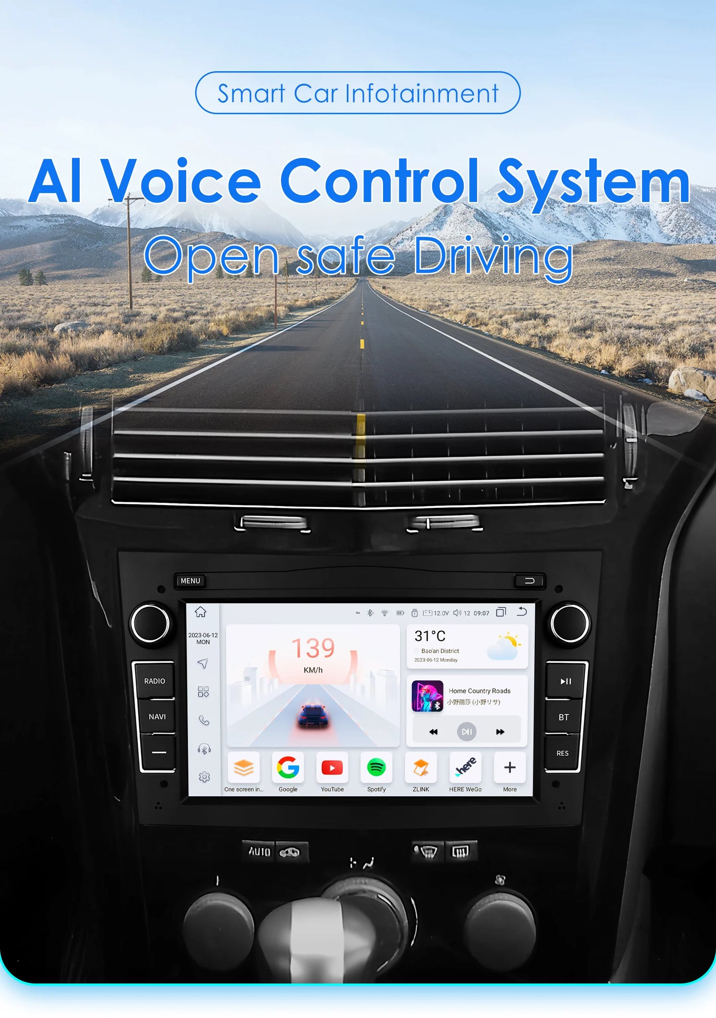 Autoradio da 7" per Opel Astra H/J 2004-2010 Corsa C/D 2004-2013