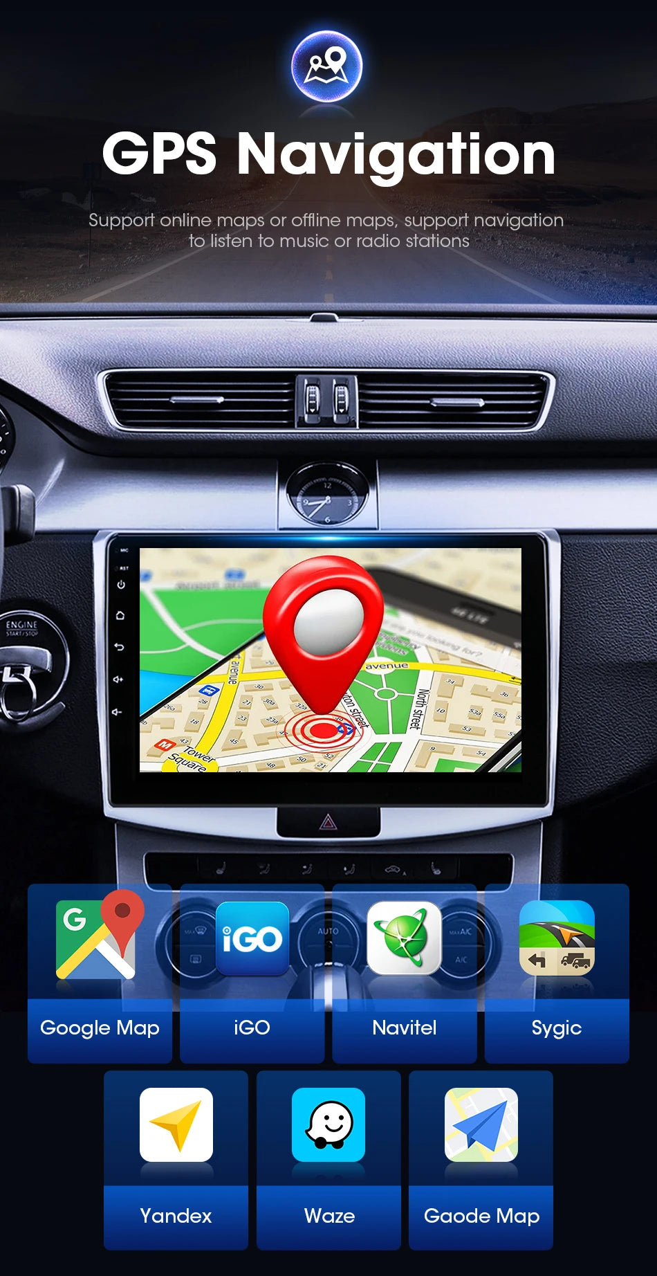 Radio 2Din Android 12 para VW Passat 7 AutoRadioCanario