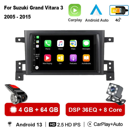 Autoradio Android 13 da 7" per Suzuki Grand Vitara 2005-2015