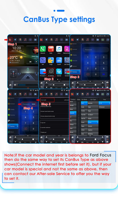 Autoradio 9.7" 2Din Android 13 para Ford Focus 2011-2019