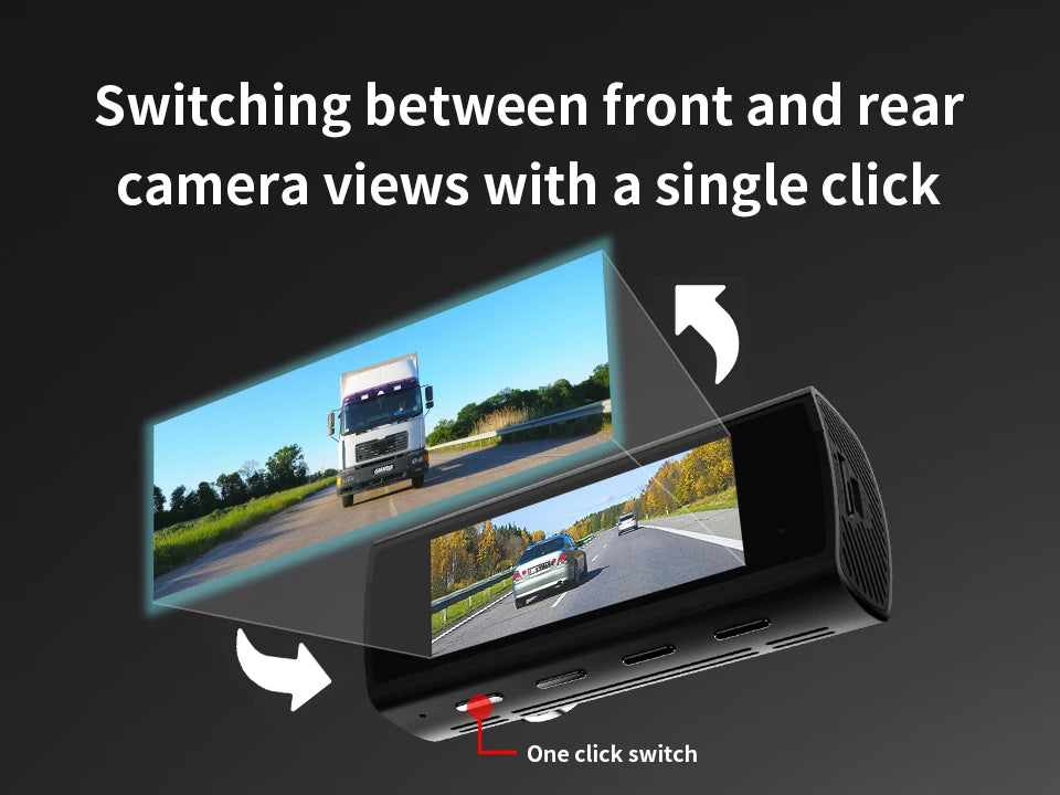 Dashcam KAWA D8 4K con Dual-Cam y GPS, 3-5'' AutoRadioCanario