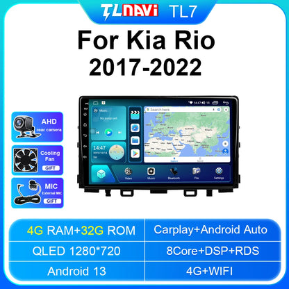 Autoradio stereo Android Auto da 9" per Kia Rio 2017-2022