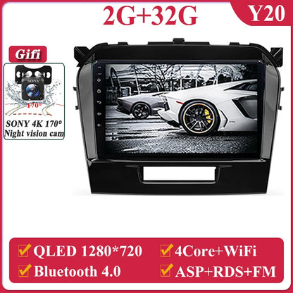 Autoradio Android da 9" per Suzuki Vitara 2017-2020, GPS e CarPlay