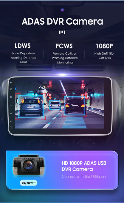 Autoradio 10.1" 1DIN Android Auto con GPS Universal AutoRadioCanario