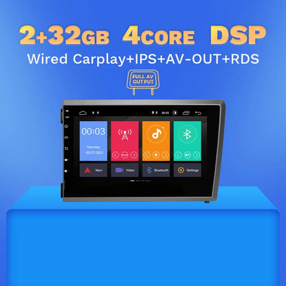 Multimedia Radio 8" 2Din Android 13 for Volvo S60 V70 XC70 XC90 2000-2004