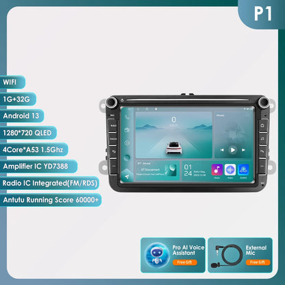 Car radio 8" Android 13 for VW Golf, Passat B7, Polo, Tiguan
