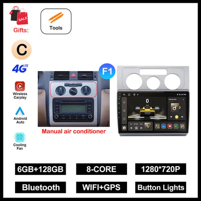 Multimedia da 10 pollici per Volkswagen Touran 2003-2010