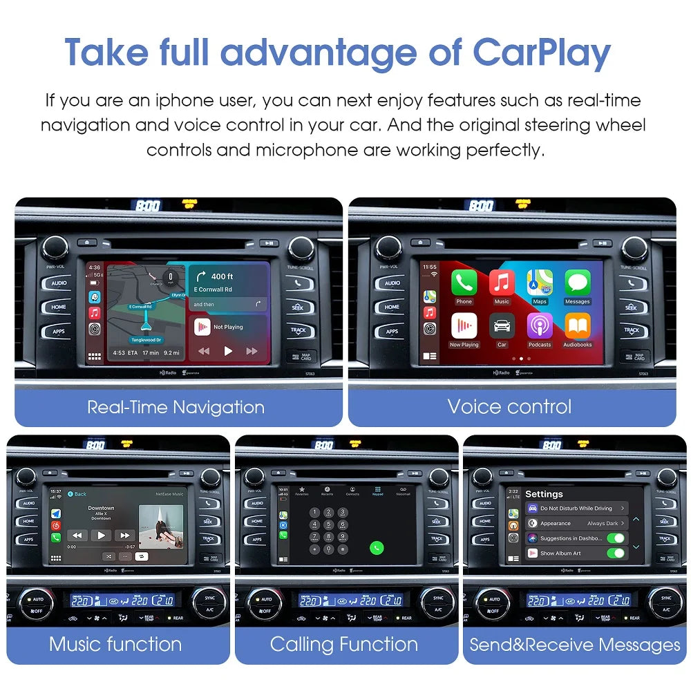 Decoder CarPlay Android Auto per Toyota Touch2 14-19