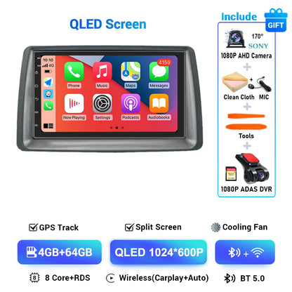 Multimediale Android CarPlay da 7" per Fiat Panda 2003-2012