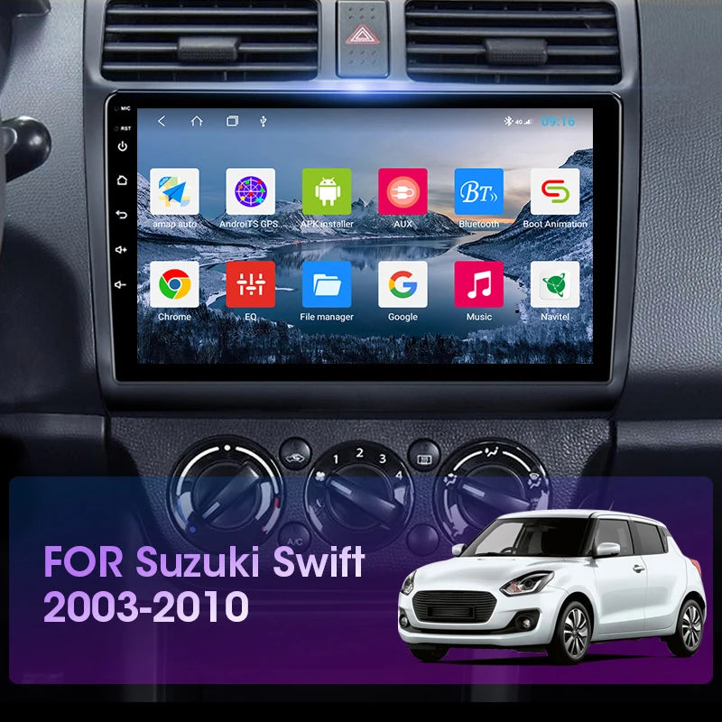 Autoradio 10.1" Android 11 para Suzuki Swift 2003-2010 AutoRadioCanario