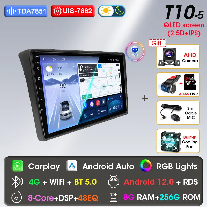 Autoradio 9" 2DIN Android per Fiat Ducato 2006-2022