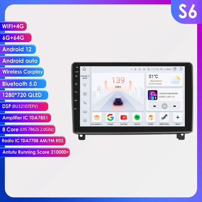 Autoradio GPS da 9" Peugeot 407 CC SW 2004-2011 CarPlay 2DIN