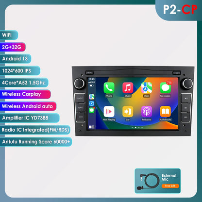 Autoradio da 7" per Opel Astra H/J 2004-2010 Corsa C/D 2004-2013