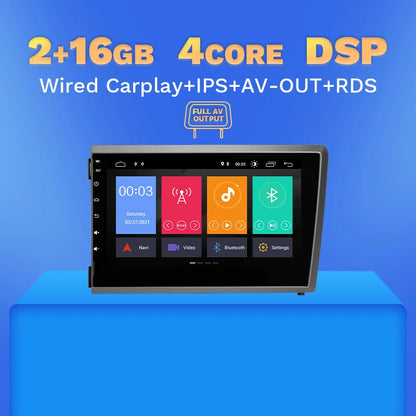 Multimedia Radio 8" 2Din Android 13 for Volvo S60 V70 XC70 XC90 2000-2004