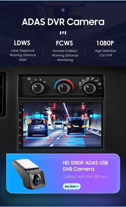 OSSURET 7" 2 Din Android 12 CarPlay Autoradio Universale Autoradio