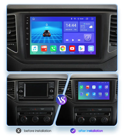9" 2DIN Android 13 Car Stereo for VW T-Roc T-Cross Polo 2018-2021
