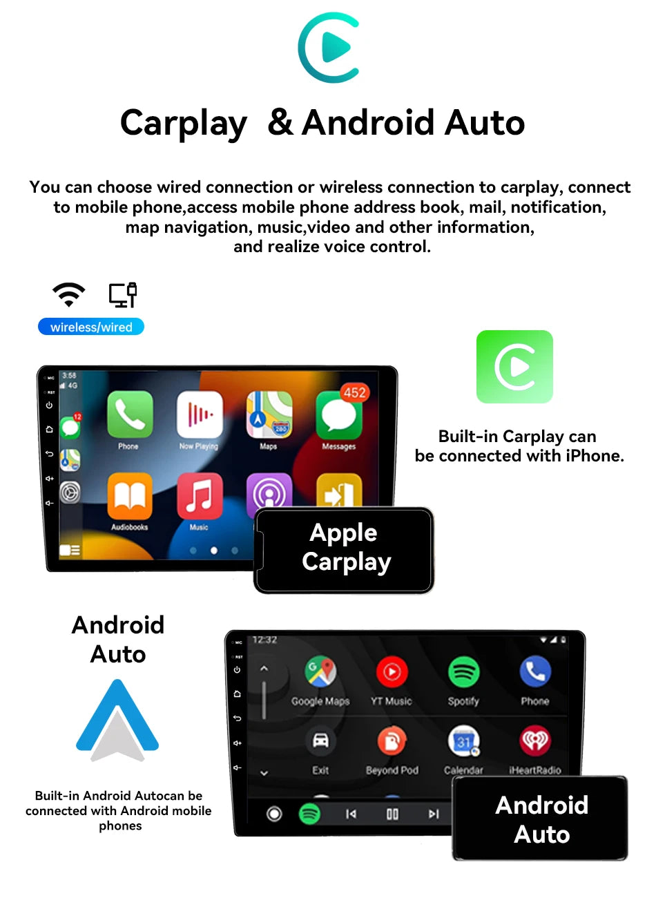 9" 2DIN CarPlay radio for Dacia Lodgy/Dokker 2012-2020