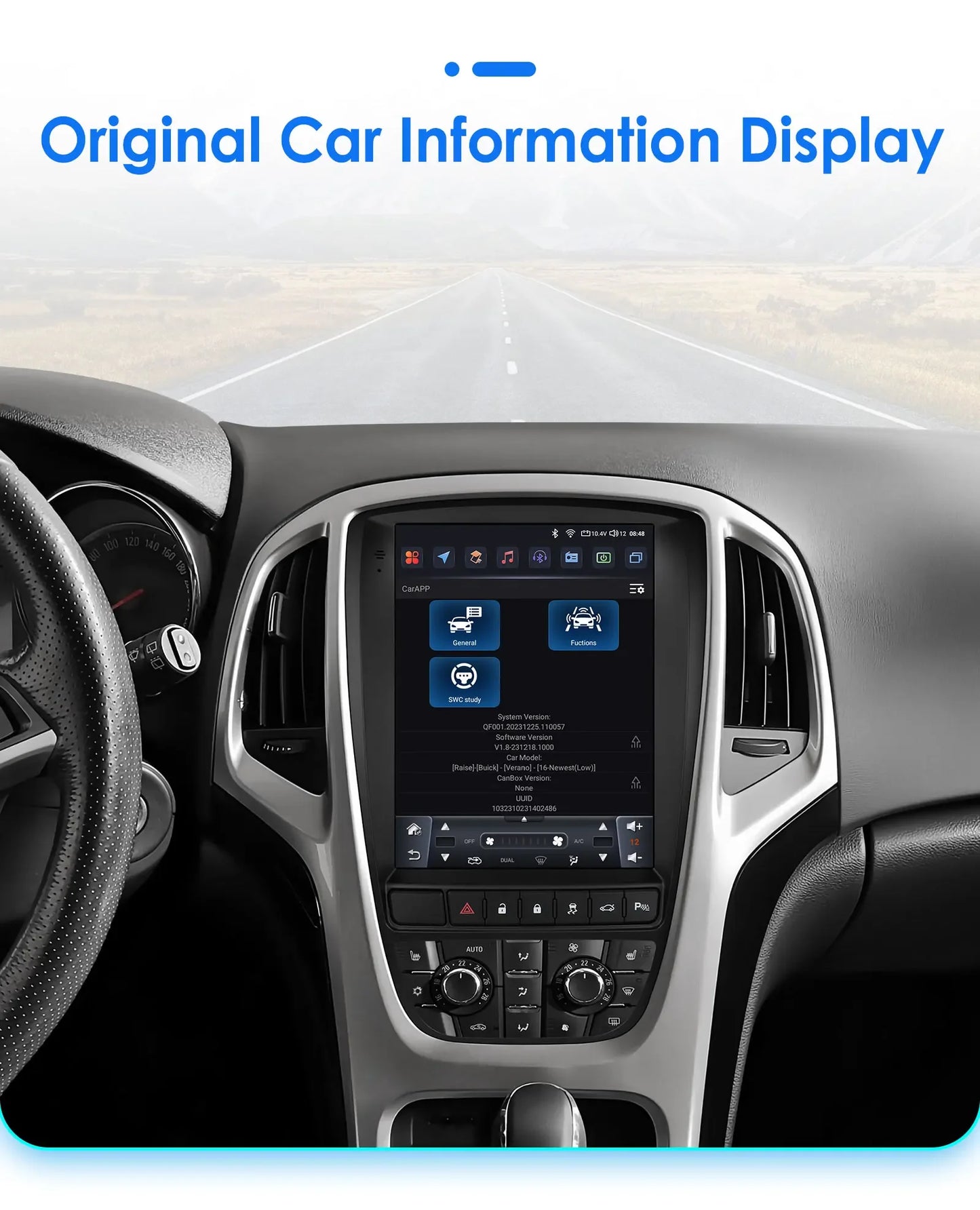 Radio Android 13, 9.7'' Carplay para Opel Astra AutoRadioCanario
