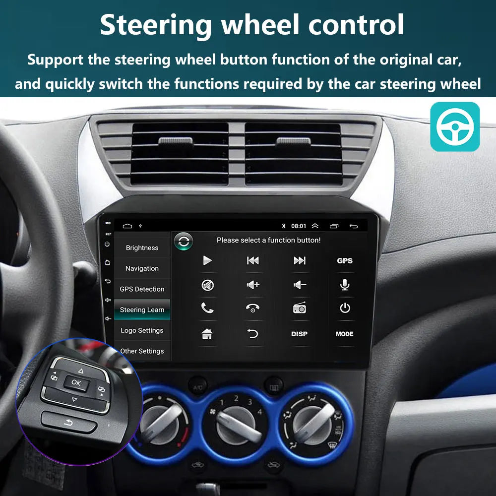 Android 12 9" 2 Din Autoradio per Suzuki Alto 2009-2016