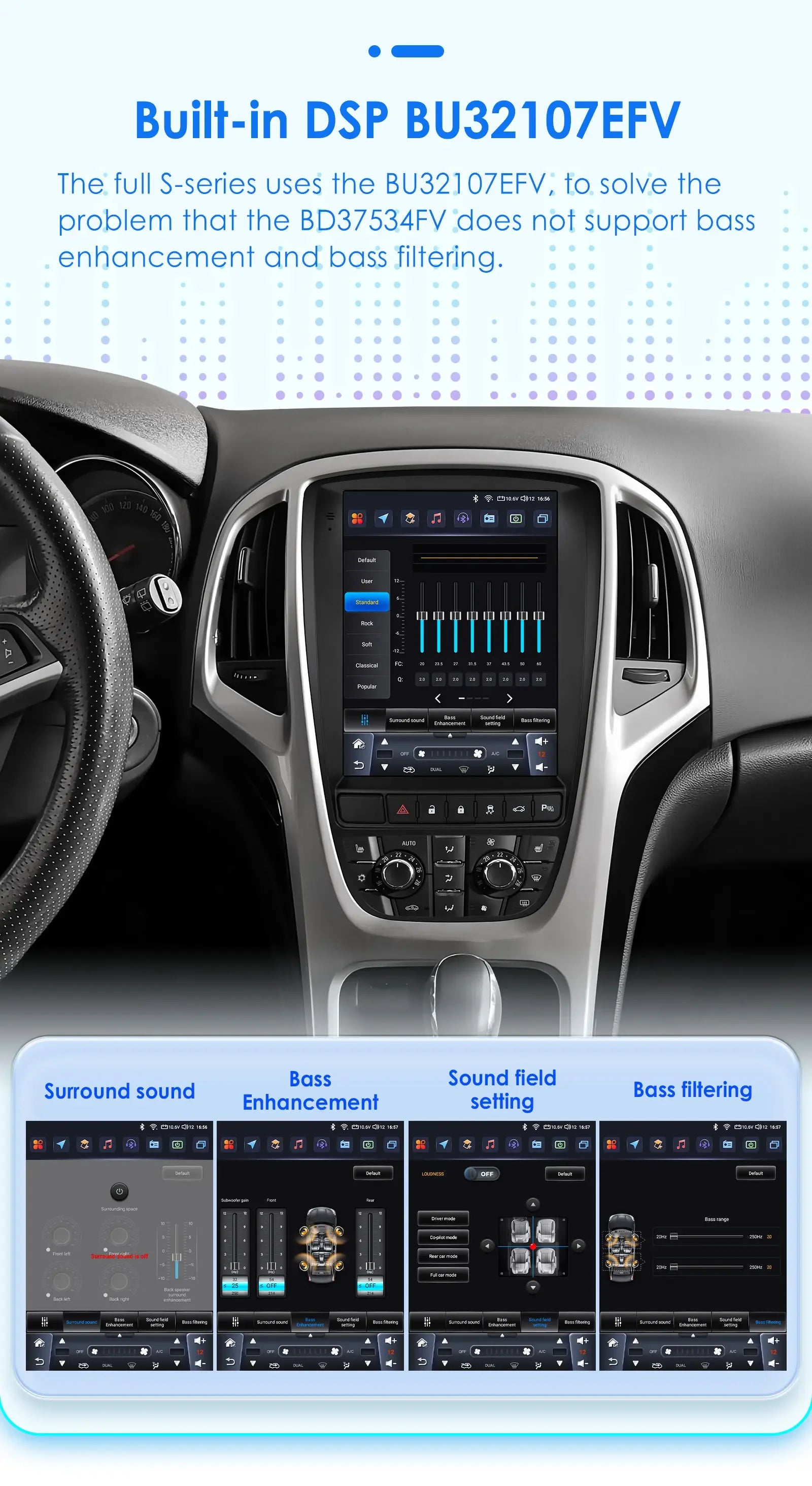 Radio Android 13, 9.7'' Carplay para Opel Astra AutoRadioCanario