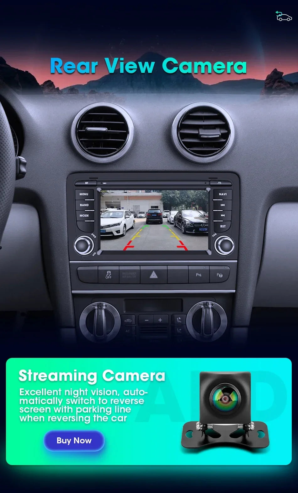 A3 Navigator: Radio 7" Android CarPlay AutoRadioCanario