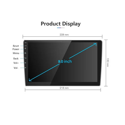 9" Android 14 CarPlay for Toyota Matrix 2003-2008 and Pontiac Vibe 2003-2004