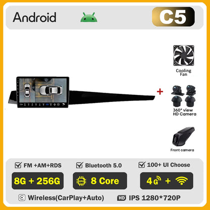 Autoradio Android 9" 1 Din para Renault Latitude/Laguna