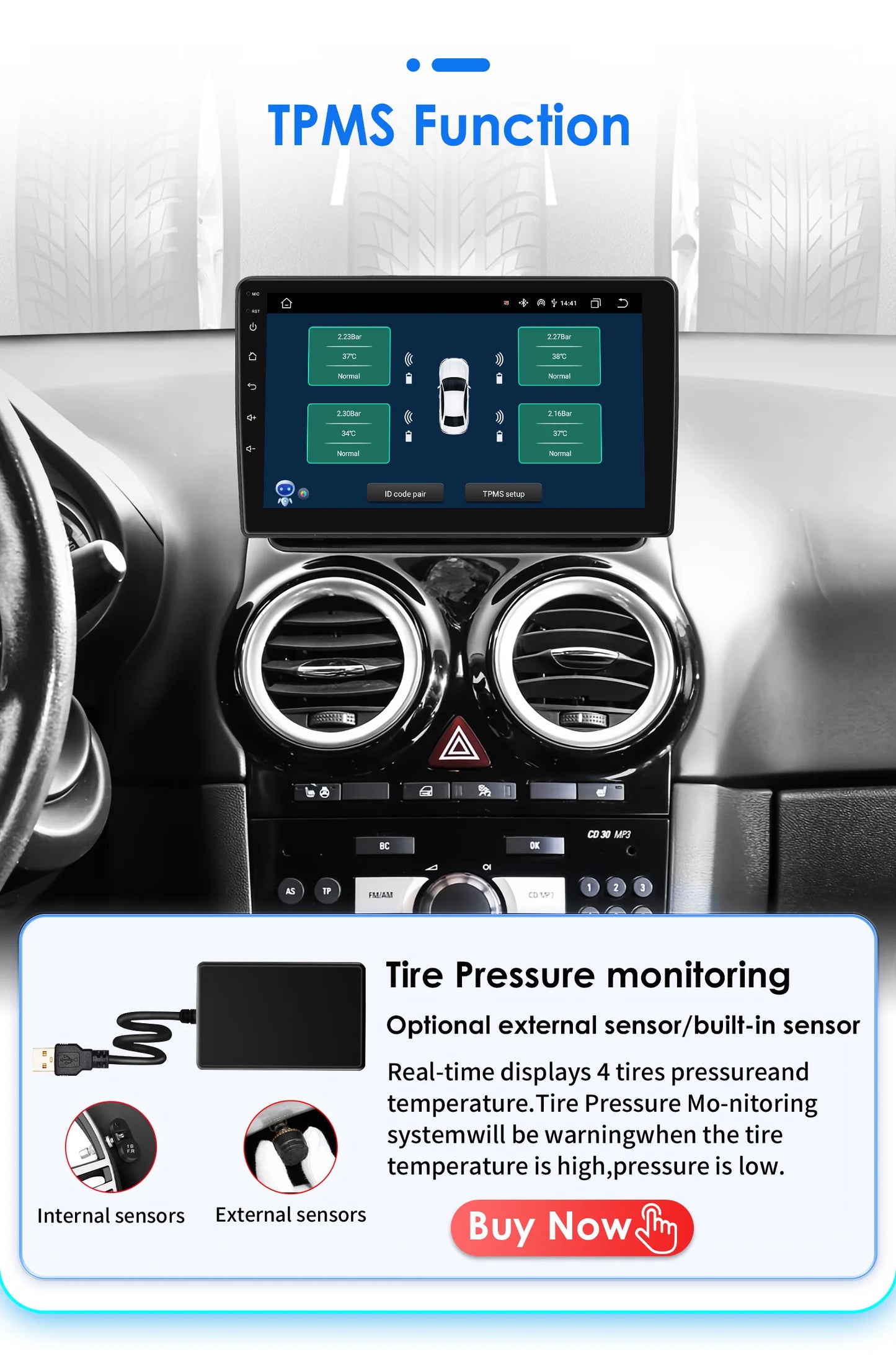 Autoradio 9'' 2Din Android 13 per Opel Corsa D 2007-2013 - CarPlay, GPS, 4G, Wi-Fi, 8 GB+128 GB
