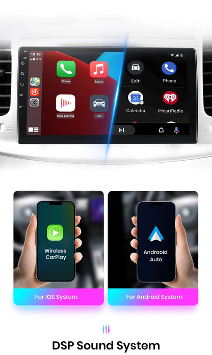 Junsun 7"-10.1" Android Auto CarPlay 2 DIN for Hyundai, VW, Fiat and Nissan