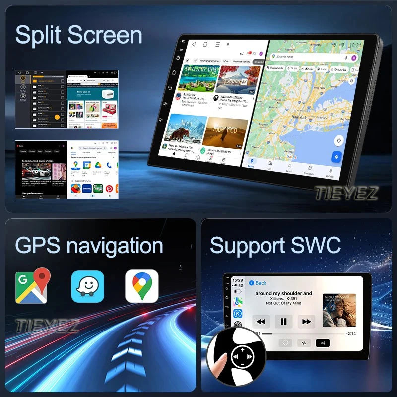 Radio Carplay Android 14 Toyota Yaris 2012-2017 9" GPS WiFi
