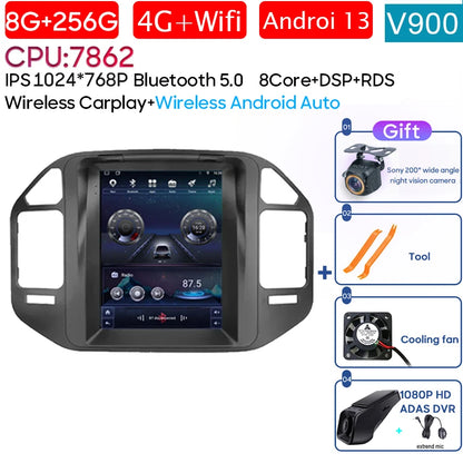 Autoradio 9.7" 1DIN para Mitsubishi Pajero 1999-2011