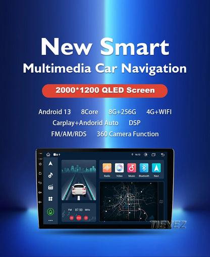 Radio Carplay Android 14 Toyota Yaris 2012-2017 9" GPS WiFi