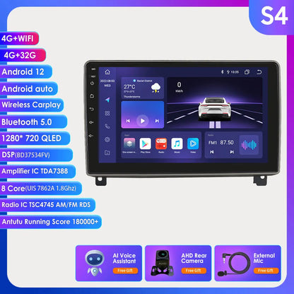 Autoradio GPS da 9" Peugeot 407 CC SW 2004-2011 CarPlay 2DIN