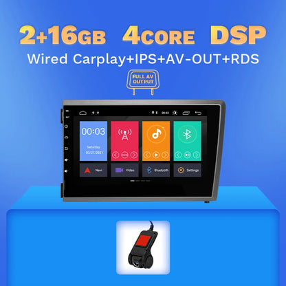 Multimedia Radio 8" 2Din Android 13 for Volvo S60 V70 XC70 XC90 2000-2004