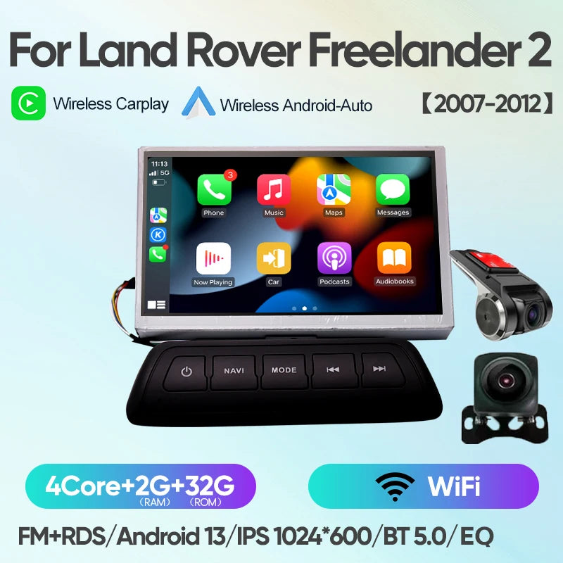 Android 13 7" One Din for Land Rover Freelander 2 2006-2012