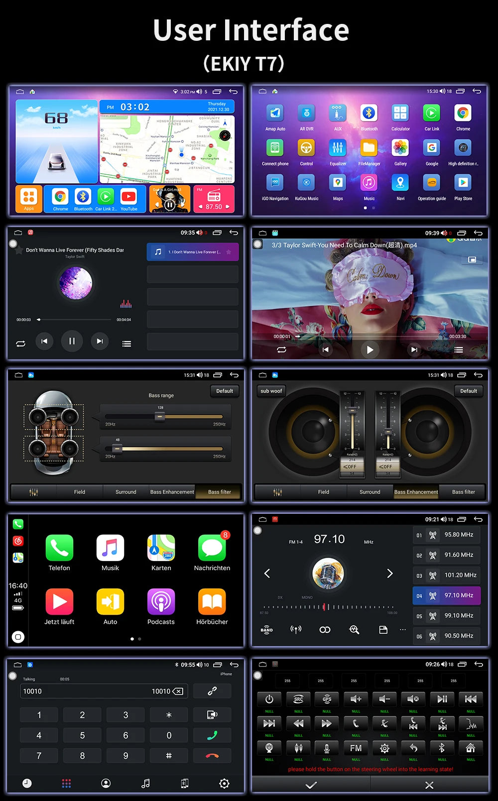 Radio 9'' 2DIN Android Auto para Renault AutoRadioCanario