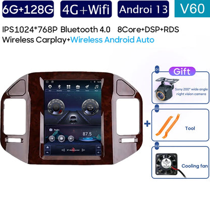 Autoradio 9.7" 1DIN para Mitsubishi Pajero 1999-2011