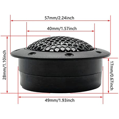 1” HiFi Car Tweeters, 180W High Fidelity